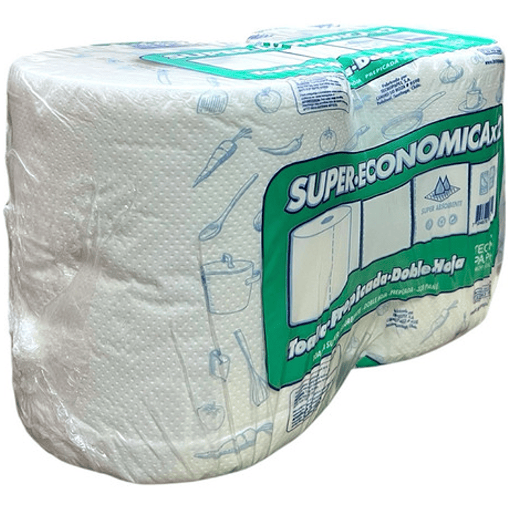 Toalla De Papel Doble Super Económica 2uni Tecnopapel Cocina 3