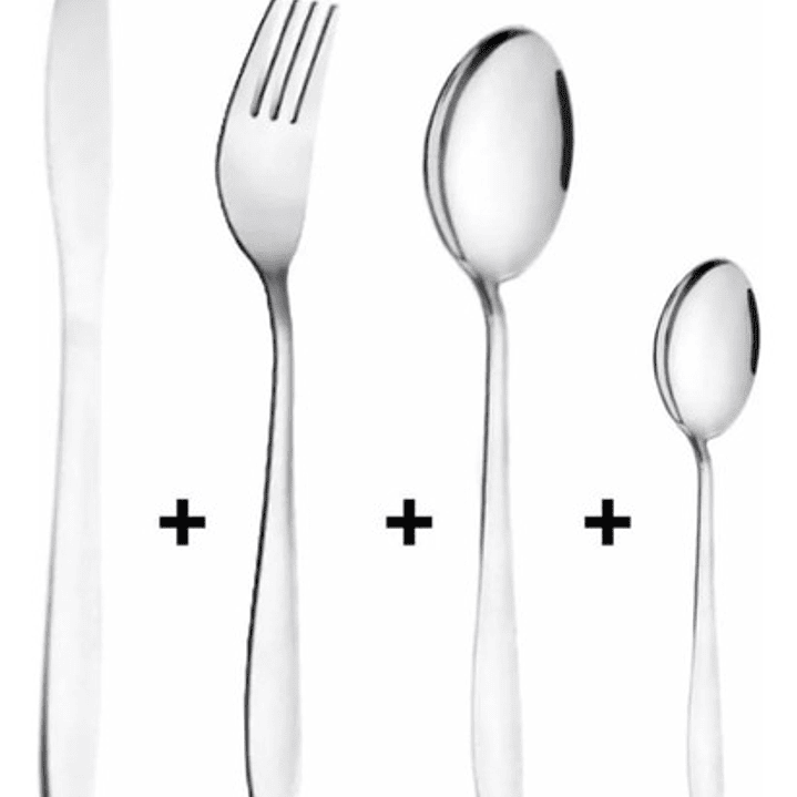 Set 16 Cubiertos Cuchillo Tenedor Cuchara Cucharita Avento 2