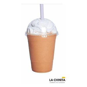 Vaso Plastico Transparente Tapa Domo Hoyo 16 Oz - 480 Cc