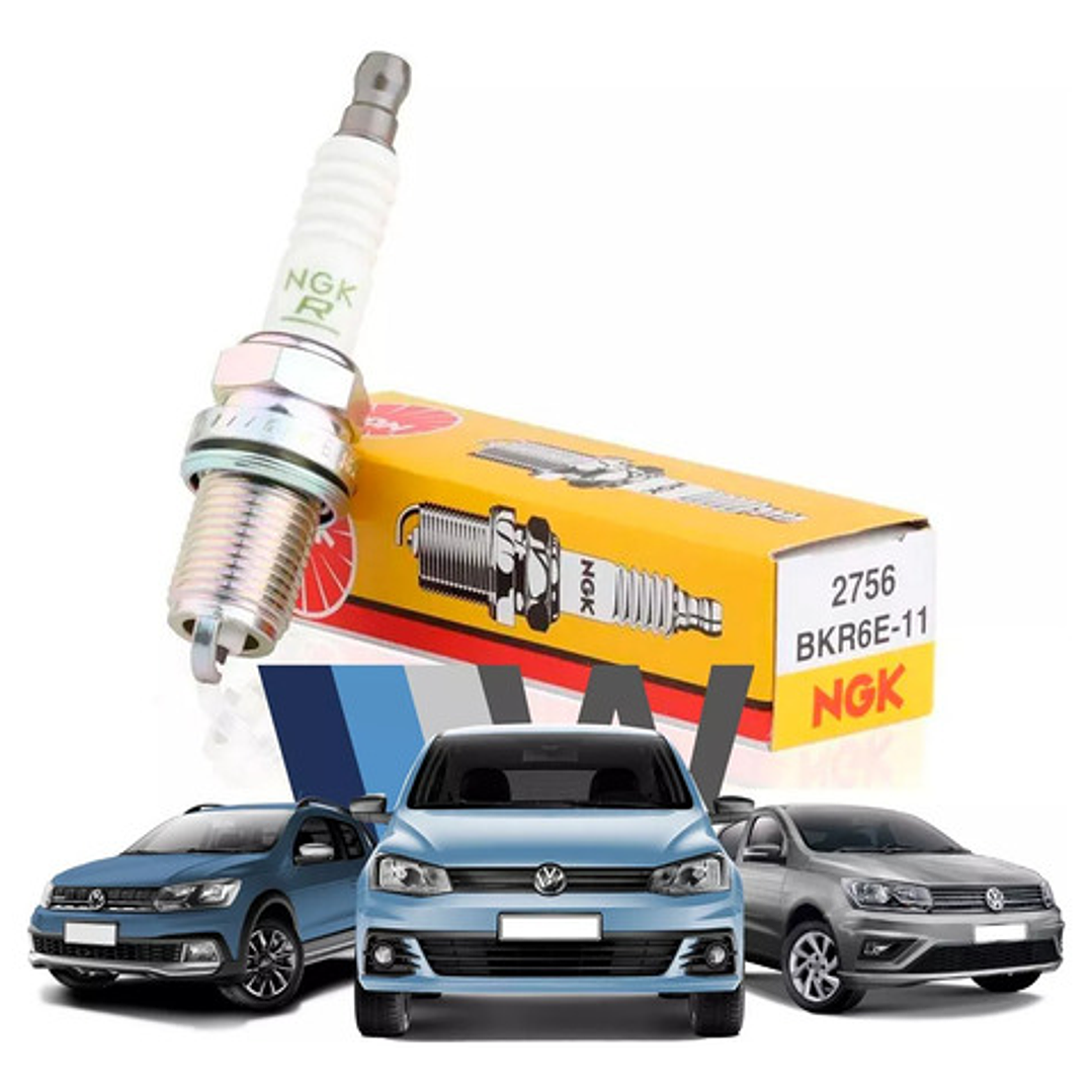 Juego Bujias Ngk Bkr6e-11 X 4 Unidades 2