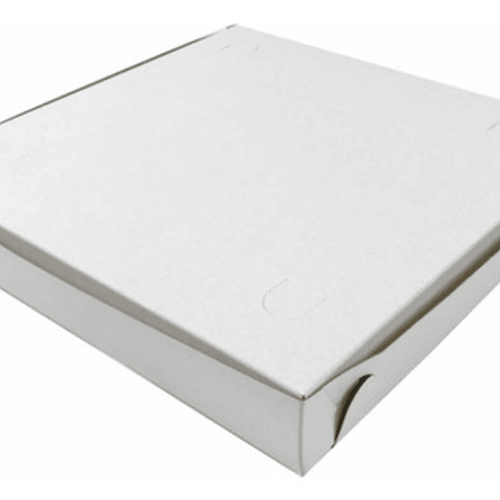 Caja Cajas De Pizza Blanca 25x25x4,5 Cm X 50 Unidades 1
