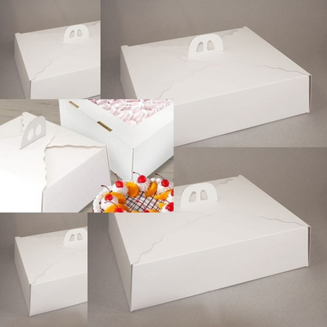 Caja Blanca Torta Postres 35x45x12cm X 5 Unidades 3