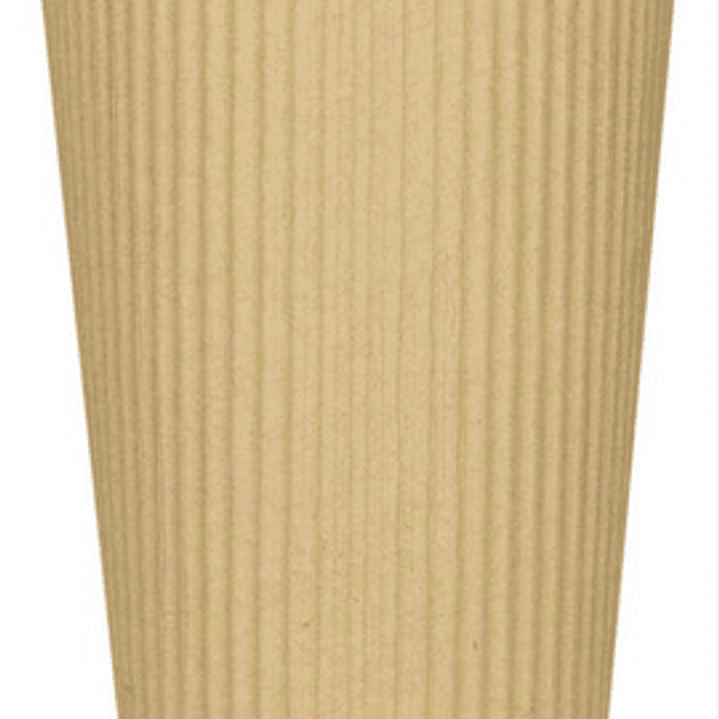 Vaso Kraft Ripple Funda Borde Blanco 16 Oz X 25 Unidades 1