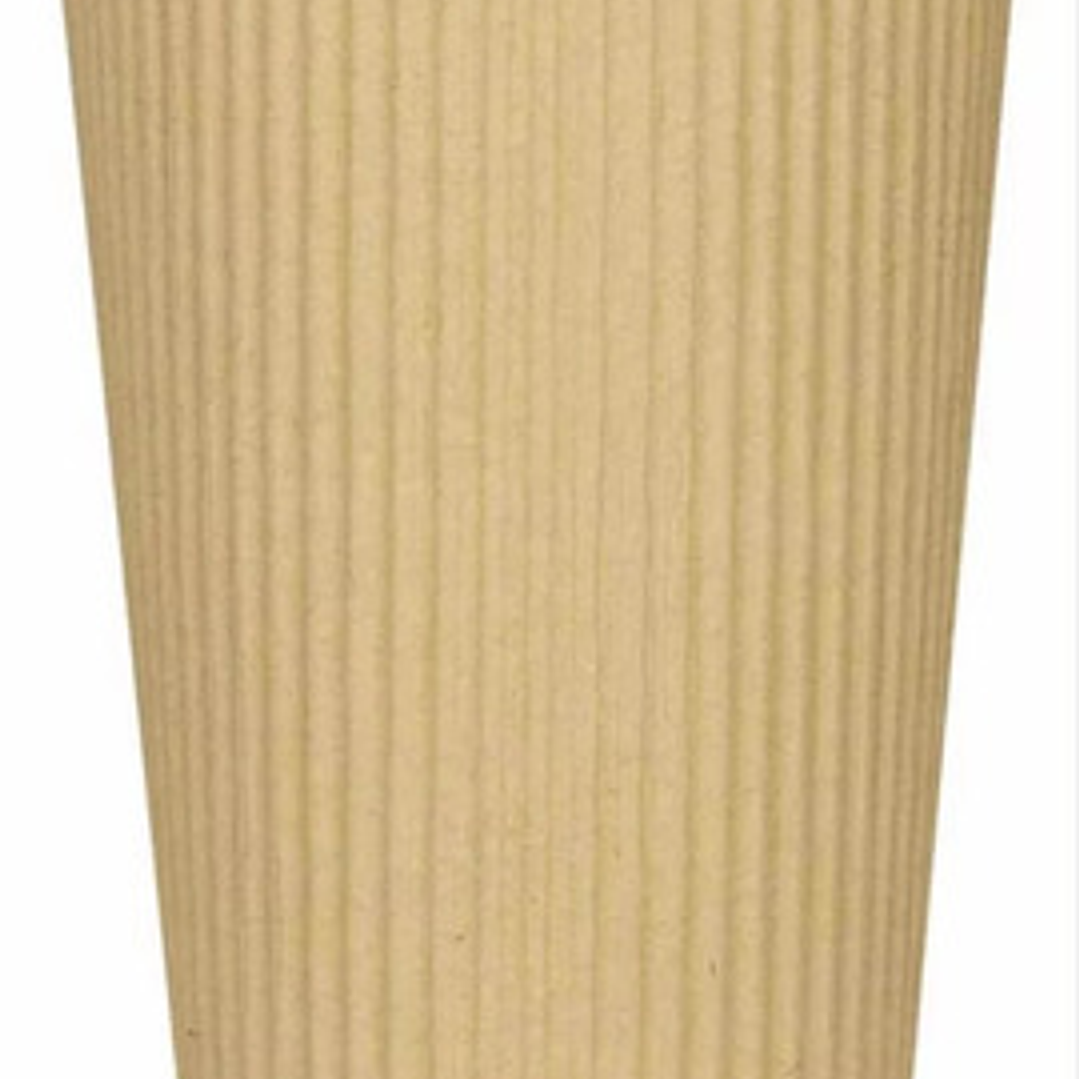 Vaso Kraft Ripple Funda Borde Blanco 16 Oz X 25 Unidades 2