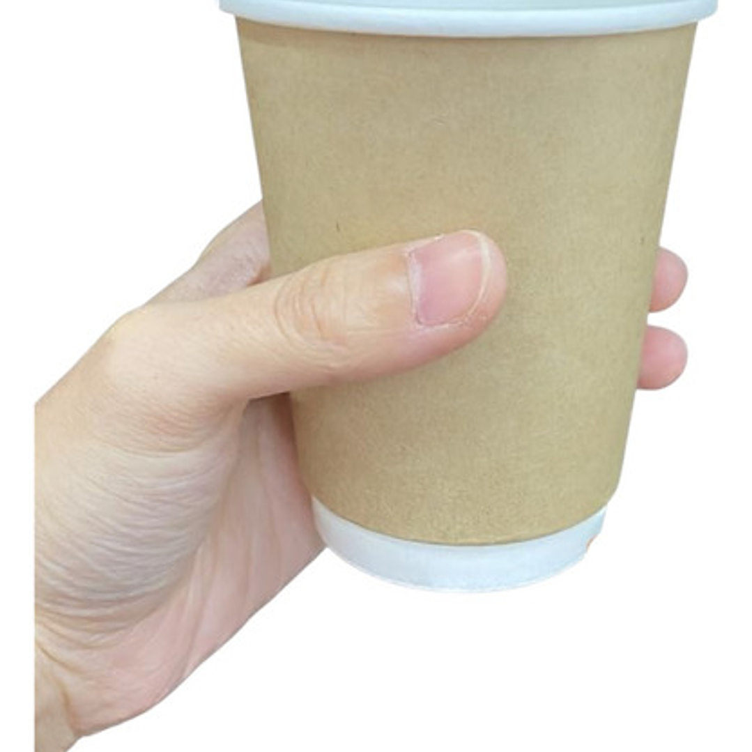 Vaso Polipapel Doble Capa Kraft 8oz 240cc Caja 500 Unidades 2