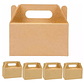 Caja Cajas Lonchera Kraft Pollo Dibujos X 150 Unidades - Miniatura 1