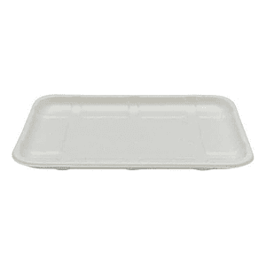 Bandeja Caña De Azúcar Biodegradable 21,5x15x1,3cm X 50 Unid