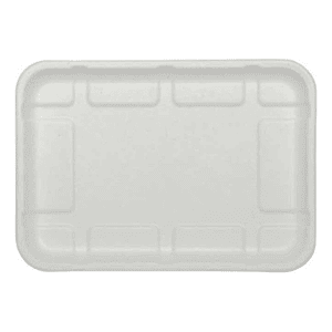 Bandeja Caña De Azúcar Biodegradable 21,5x15x1,3cm X 50 Unid