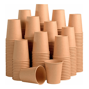 Vaso Polipapel Kraft 8oz X 2000 Unidades Cajas Completas