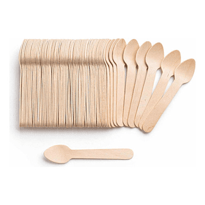 Mini Cucharitas Cucharillas Madera 11 Mm X 200 Unidades