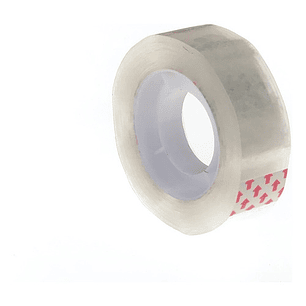 Pack 10 Cinta Plásticas Plastica Transparente Chica 18mx12mm