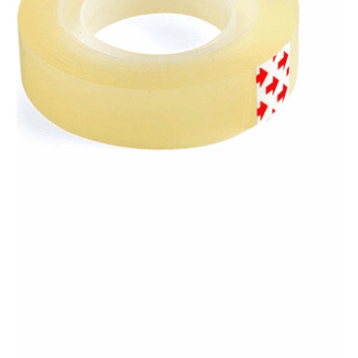 Pack 10 Cinta Plásticas Plastica Transparente Chica 18mx12mm 2