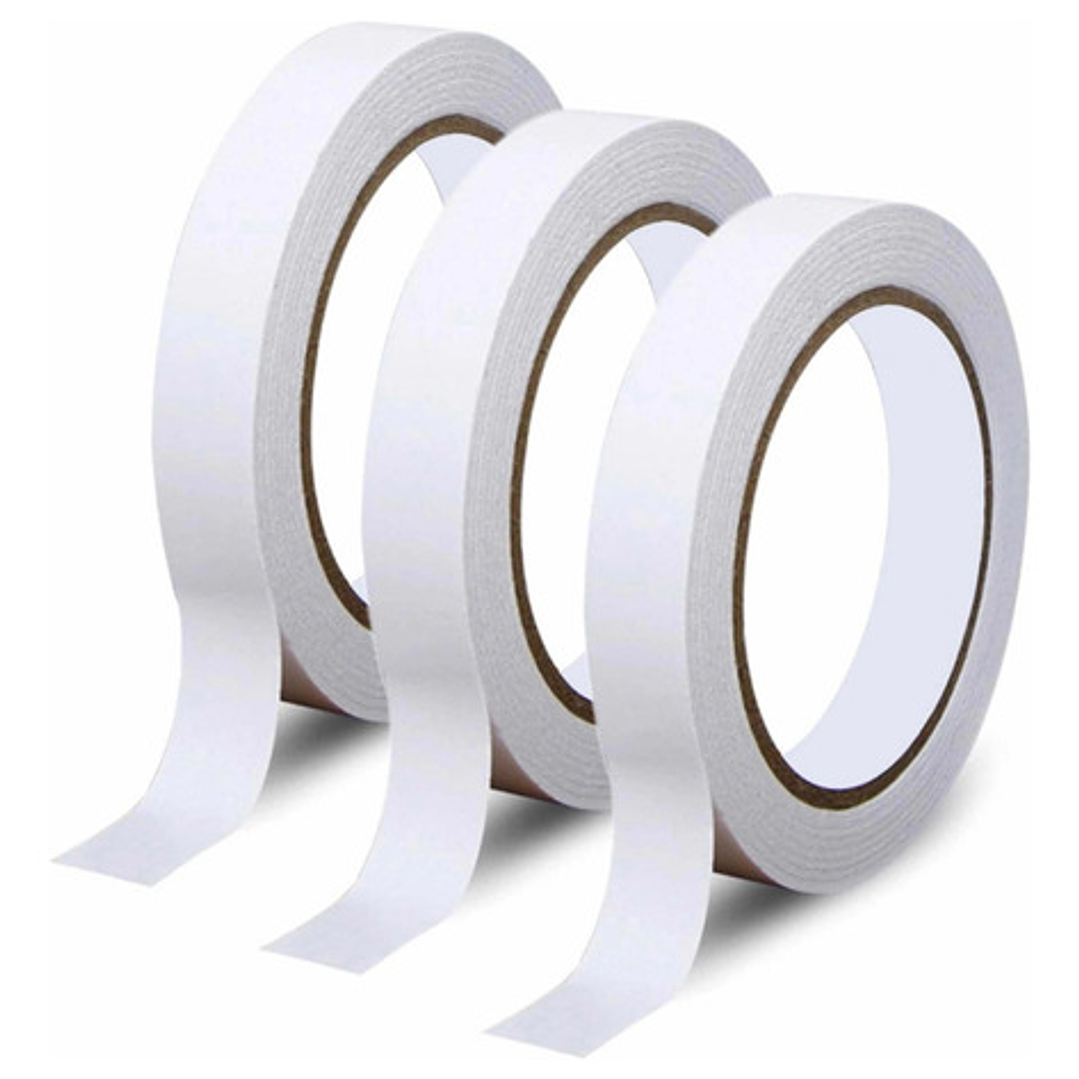 Cinta Doble Contacto Doble Cara 20 Mt X 1.8mm Faz Pack 3 Uni 1