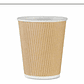 Vaso Kraft Ripple Funda Borde Blanco 12 Oz X 50 Unidades - Miniatura 3