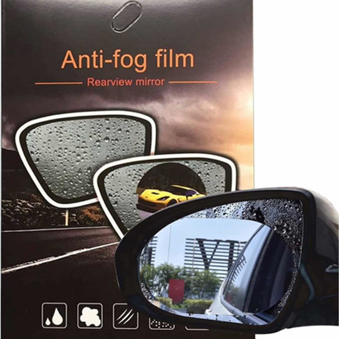 Lamina Antiempañante Anti Agua Laminas Espejo Retrovisor Par 1