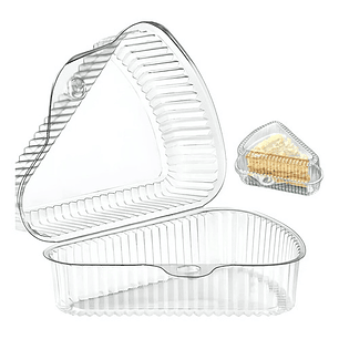 Contenedor Triangular Transparente 11x7cm P/postres X200unid