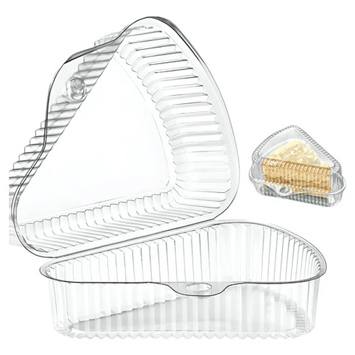 Contenedor Triangular Transparente 11x7cm P/postres X200unid 1