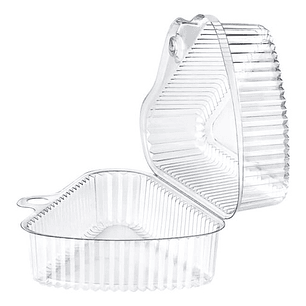 Contenedor Triangular Transparente 11x7cm P/postres X200unid