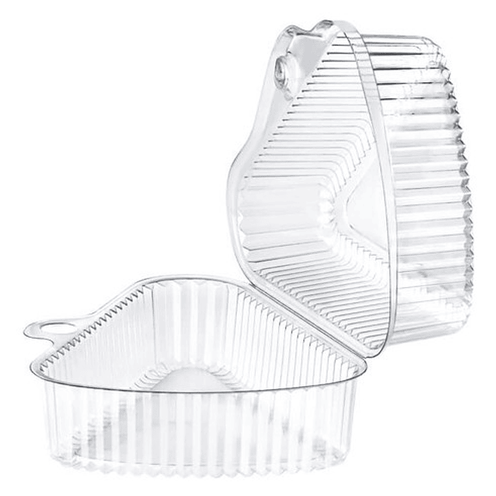 Contenedor Triangular Transparente 11x7cm P/postres X200unid 2