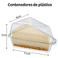 Contenedor Triangular Transparente 11x7cm P/postres X200unid - Miniatura 4