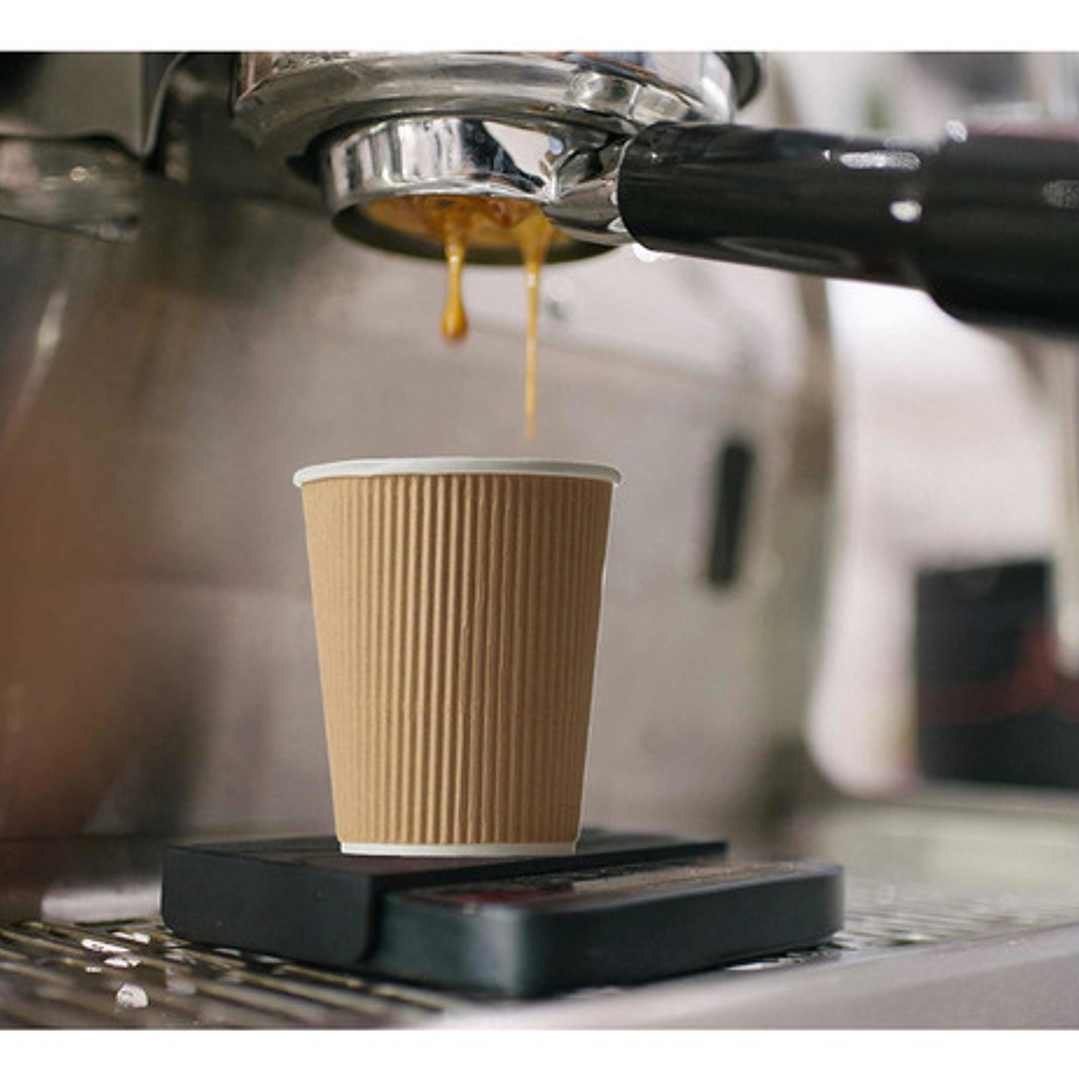 Vaso Kraft Ripple Funda Borde Blanco 8 Oz X 50 Unidades 2