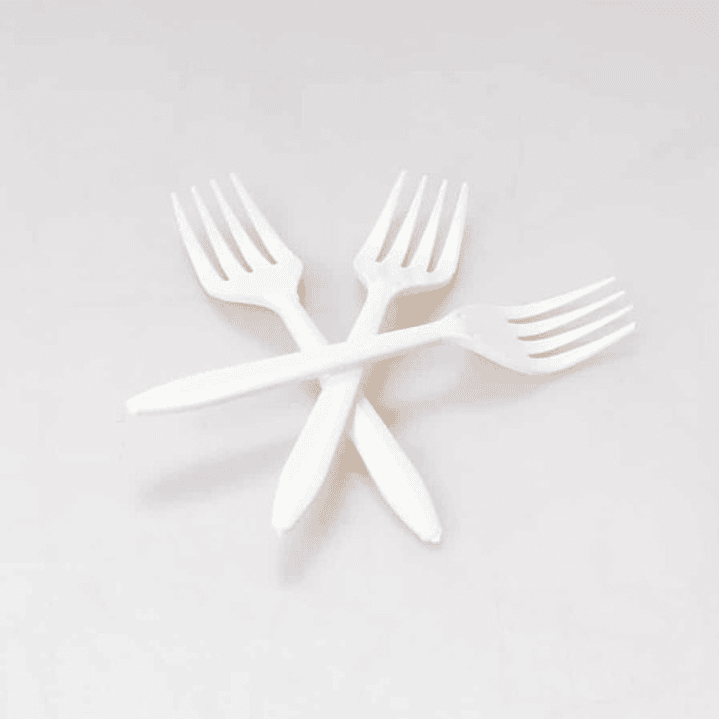 X1000 Tenedores Blancos Desechables 14 Cm 3