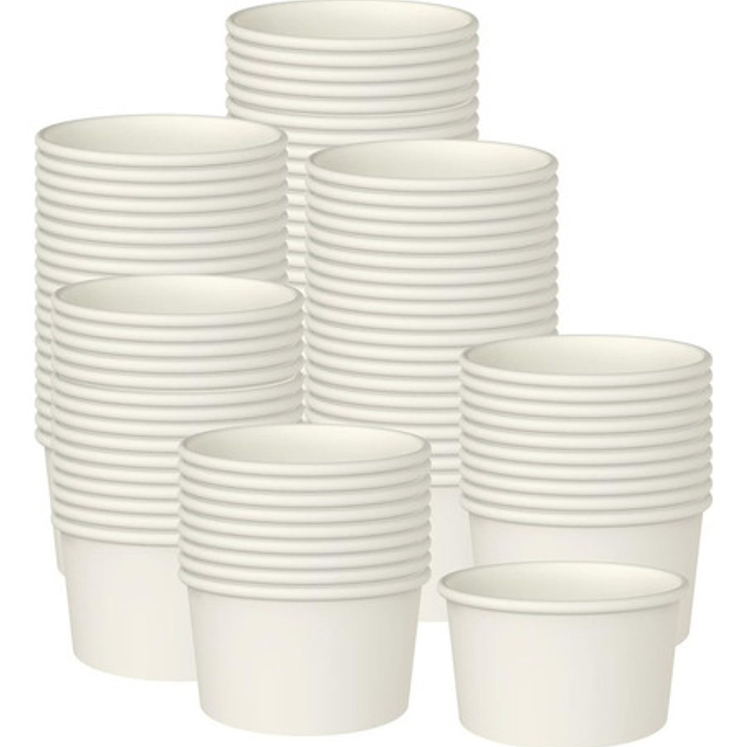 Pote Blanco Helado 6 Oz Sin Tapa (1000 Unidades) 2