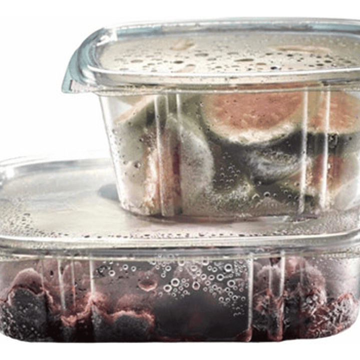 Contenedor Selloplus Cristal 24 Oz C/tapa Plana X 25 Unid 1