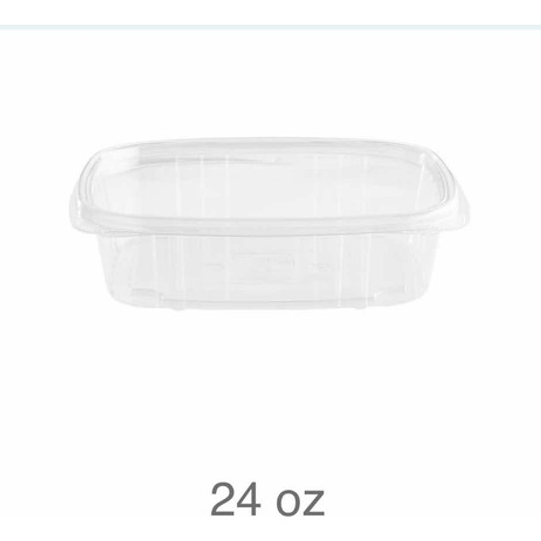 Contenedor Selloplus Cristal 24 Oz C/tapa Plana X 25 Unid 3