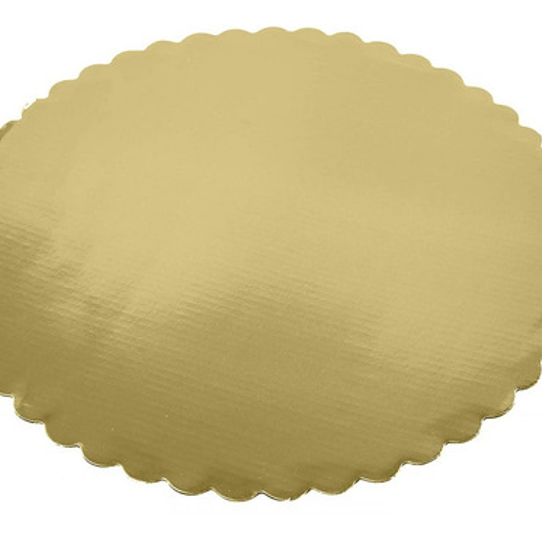 Set 50 Base Disco Torta Bandeja Oro Dorado 26 Cm Reposteria 3