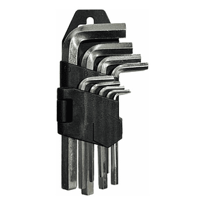 Juego Llaves L 9 Piezas T-10-t15-t20-t25-t27-t30-t40-t45-t50