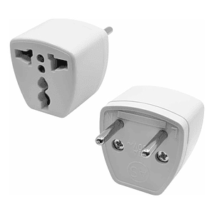 Adaptador Enchufe Europeo Americano A Nacional  Pack X3 Unds