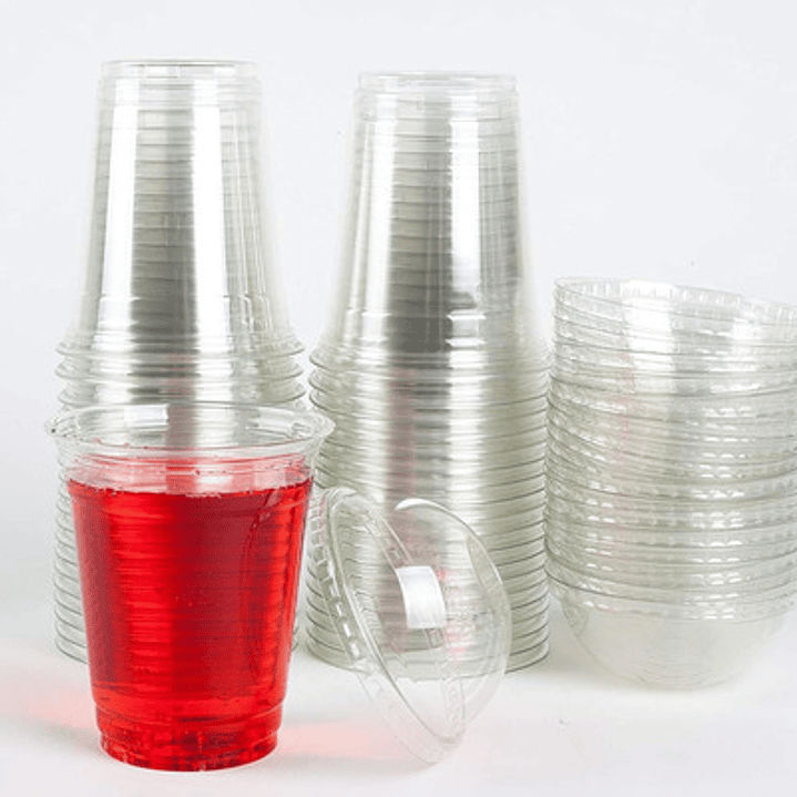 Vaso Pet 350cc Domo Con Hoyo Katapaq X50 Unidades 2