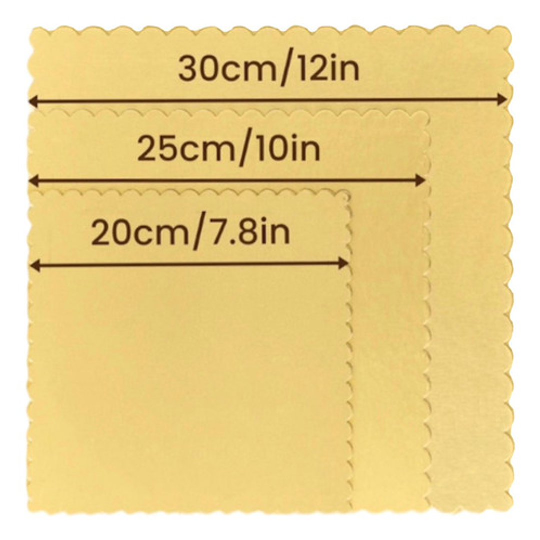 Pack De 3 Bases Cuadradas Para Torta Discos 3