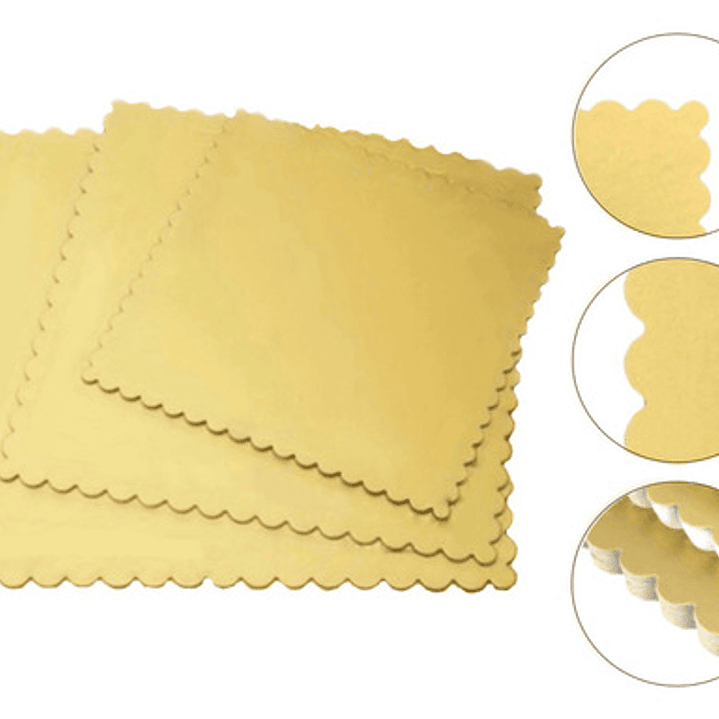 Pack De 3 Bases Cuadradas Para Torta Discos 4