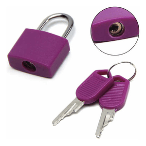 Candado Con 02 Llaves Para Maletas/locker/diarios/mochilas