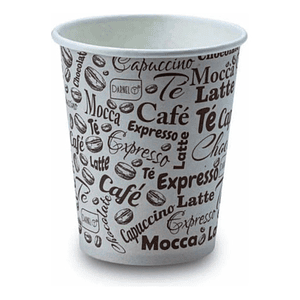 Vaso Polipapel 8 Oz (100 Unidades) Diseño