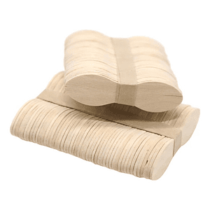 X5000 Mini Cuchara Tipo Paleta De Madera Helado Postre 7 Cm