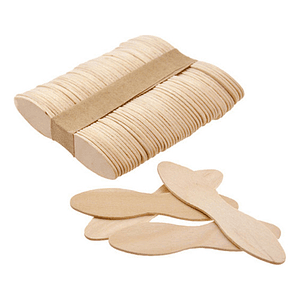 X5000 Mini Cuchara Tipo Paleta De Madera Helado Postre 7 Cm