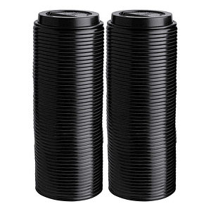 Tapas Negras Vaso Café Capuchino 8oz/ 250cc X Caja 1000 Unid