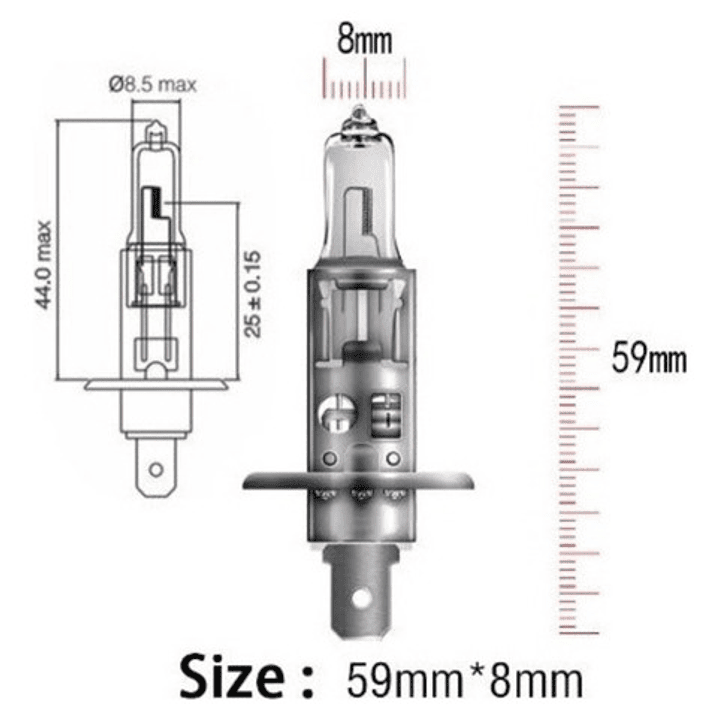 Ampolleta 12v 55w H1 Bosch 2