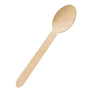 Cucharas De Madera 200 Unidades Marron Claro Cubiertos