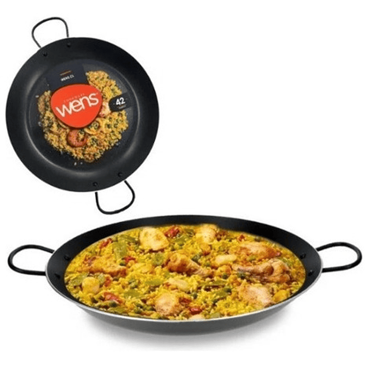 Paellera Teflon Antiadherente 42cm Firenze Wens Color Negro 1