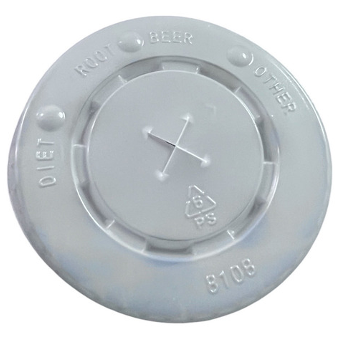 X1000 Tapa Plana Blanca Con Ranura Para Vaso Polipapel 80mm 4