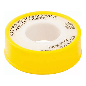 2 Cinta De Teflón 12mmx10mtx0,75mm Aislador Grifería Llaves