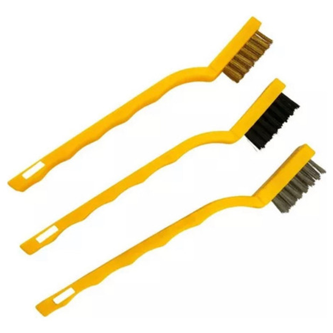 Set 3 Cepillos Limpieza Accesorios Oxido Auto X 10 Unidades 3