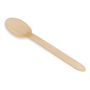 X1000 Cucharas De Madera 16cm Cubiertos Servicio