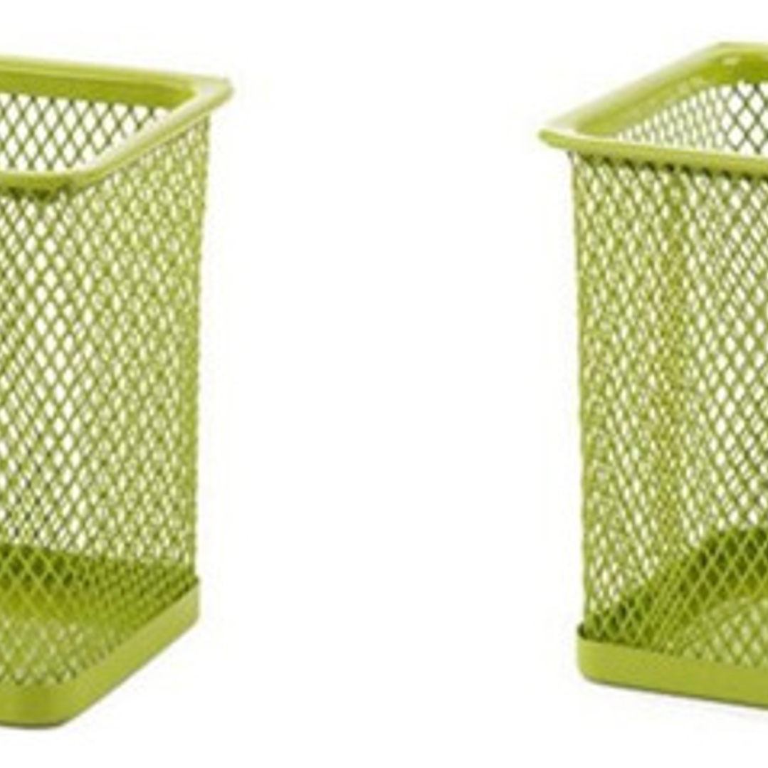 Porta Lapiz Portalapiz Bolígrafos Oficina Malla Verde Cuadra 4