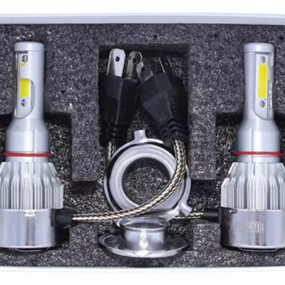 Kit 2 Ampolletas Led H4 12v P43 6000k 30w 2