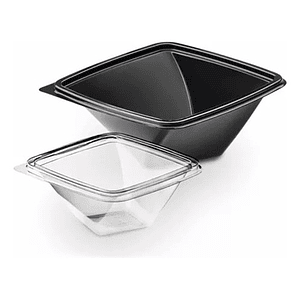 Contenedor Cuadrado Twist Con Tapa 32oz X 10uni